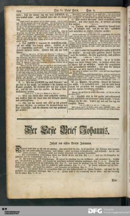 Der Erste Brief Johannis.