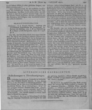 Rottenburg, L. B. v.: Ansichten von verschiedenen Gegenständen der Kriegskunst, besonders der Reiterei. Dresden: Arnold 1820