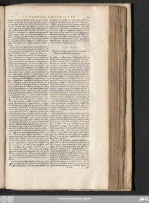 Cap. VIII. Quomodo Patrum autoritate sit utendum in disputationibus contra Haereticos.