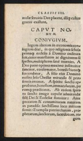 Caput Nonum. Coniugium.