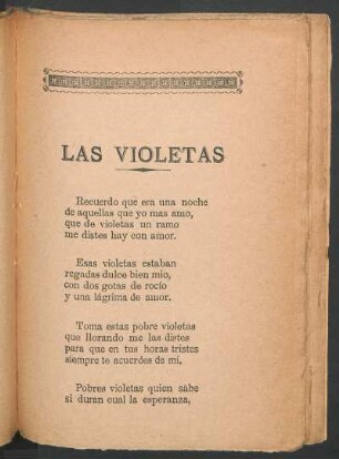 Las violetas