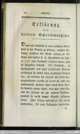 Erklärung der dritten Schreibmaschine