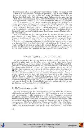 Die Versammlungen 1951-1961