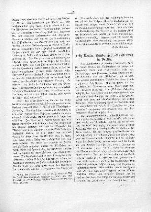 Fritz Reuter-Hundertjahr-Ausstellung in Berlin