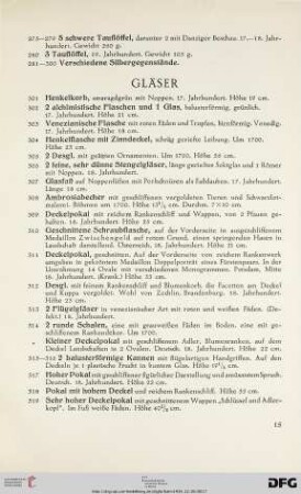 Gläser (Nr. 301-349)