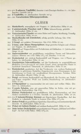 Gläser (Nr. 301-349)