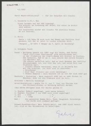 Brief an Ulrich Meyer, 04.03.1993