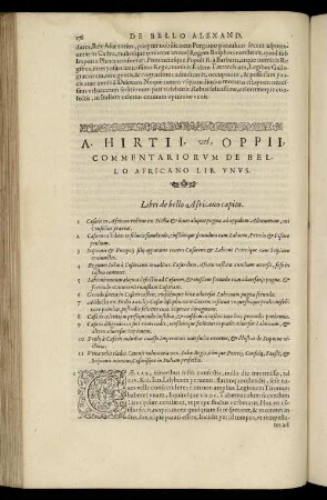 De bello Africano lib. I.