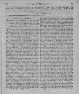 Hemsen, J. T.: Die Authentie der Schriften des Evangelisten Johannes. Schleswig: Taubstummen-Institut 1823