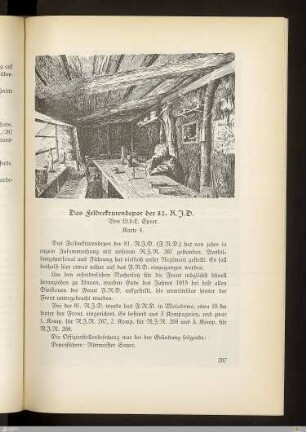 Das Feldrekrutendepot der 81. R.I.D.