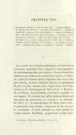 Chapitre VIII. I. Propagande nestorienne dans la haute Asie ...