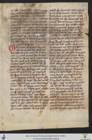 Sermones de sanctis et de communi sanctorum, Fragment
