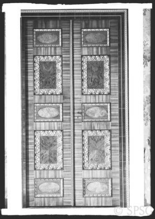 Potsdam, Stadtschloss Potsdam, Wohnung Friedrich Wilhelm III., Coursaal, Blaue Paradekammer, Tür.