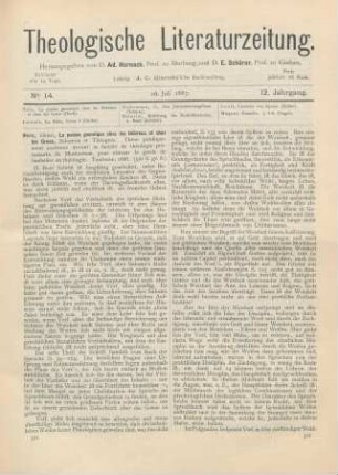 321-323 [Rezension] Bois, Henri, La poésie gnomique chez les Hébreux et chez les Grecs, Salomon et Théognis