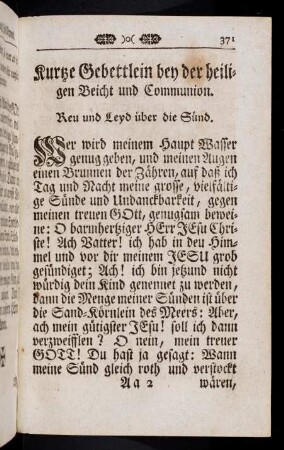 371-393, Beicht- und Communion-Gebetter.