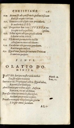 Oratio Dominica.