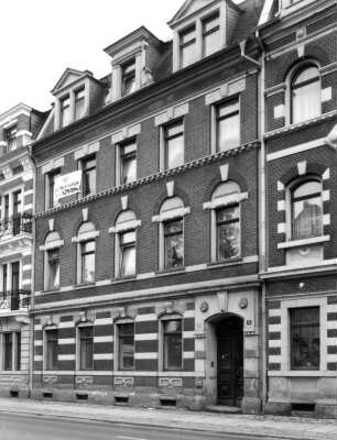 Pirna, Maxim-Gorki-Straße 5. Wohnhaus (um 1895). Straßenansicht