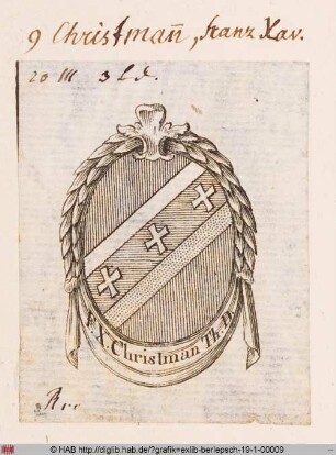 Wappen des Franz Xaver Christmann