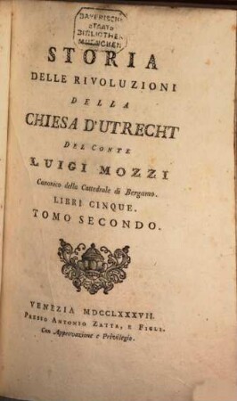 Storia Delle Rivoluzioni Della Chiesa D'Utrecht : Libri Cinque, 2