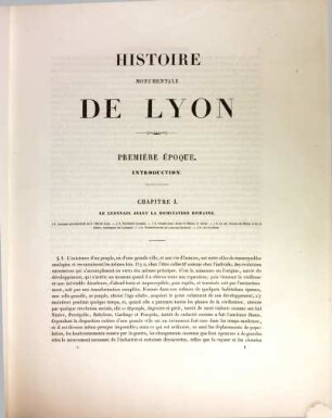 Histoire monumentale de la ville de Lyon, 1