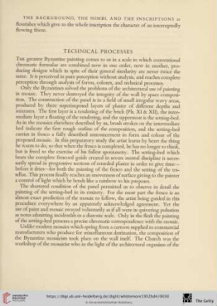Technical processes