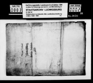 Tabellarische Zusammenstellung der wichtigsten Daten zu den politischen Gemeinden des Oberamts, [von Finanzrat Karl Eduard Paulus]