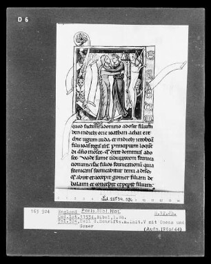 Textblatt mit Initiale V (Hosea und Gomer), Folio 324verso