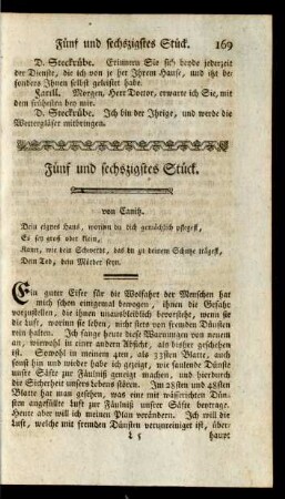 Fünf und sechszigstes Stück