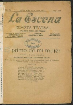 El primo de mi mujer : pochade en 2 actos