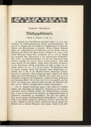 X. Rückzugskämpfe