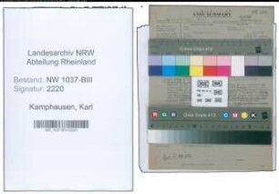 Entnazifizierung Karl Kamphausen , geb. 09.09.1897 (Kaufmann)