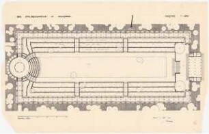 Volkspark: Staudengarten, Grundriss 1:200