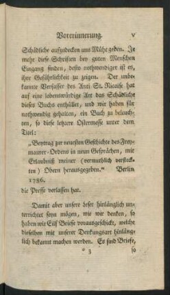 Vorerinnerung der Verfasser [Fortsetzung]