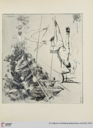 Plate: The knock-out by A. S. Hartrick