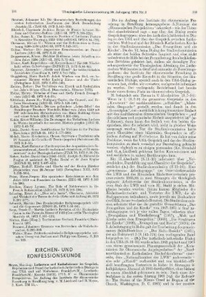 131-136 [Rezension] Meyer, Harding, Luthertum und Katholizismus im Gespräch