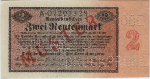 2 Rentenmark - Muster