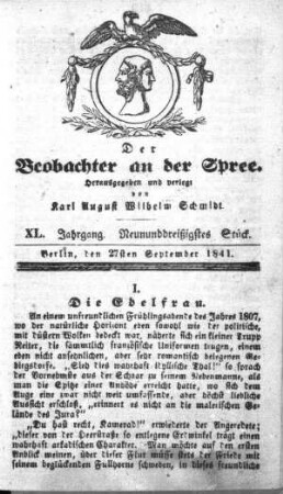 39. Stueck, 27. September 1841