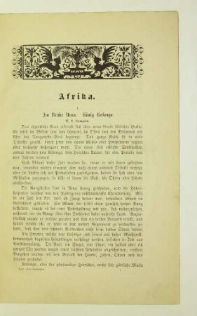 1. Im Reiche Urna. König Kalongo