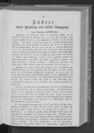 Führer durch Hamburg und dessen Umgegend.