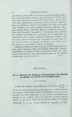 Mélanges.