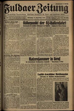 Ausgabe vom Mittwoch, den 23. September 1936.