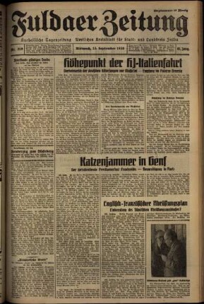 Ausgabe vom Mittwoch, den 23. September 1936.