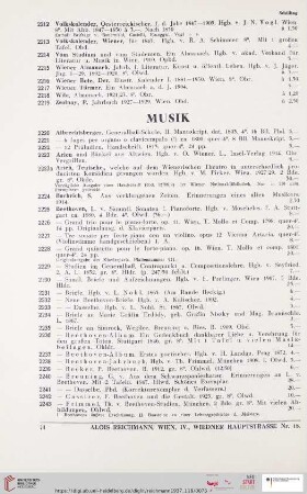 Musik (Nr. 2220 - 2526)