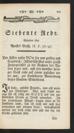 Siebente Rede.