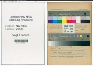 Entnazifizierung Friedrich Vogt , geb. 27.11.1909 (Baumeister)