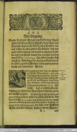Leichenpredigt : Die Wallfarth rechtschaffener Diener Christi, Vor-Eingang, Leichen-Text, Eingang, [Abhandlung]