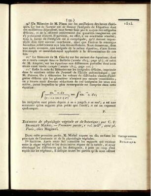 Elémens de physiologie végétale et de botanique; par C. F. Brisseau Mirbel. - Première partie, 1 vol. in-8°, avec pl. Paris, chez Magimel