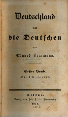 Deutschland und die Deutschen, 1