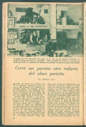 Cerró sus puertas otro reducto del alma porteña