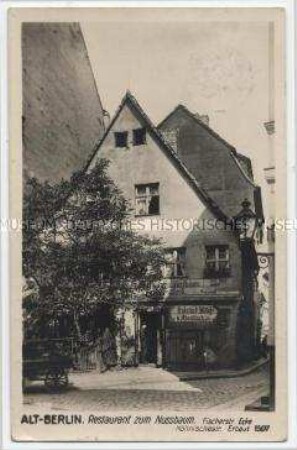 Das Restaurant zum Nussbaum in Berlin